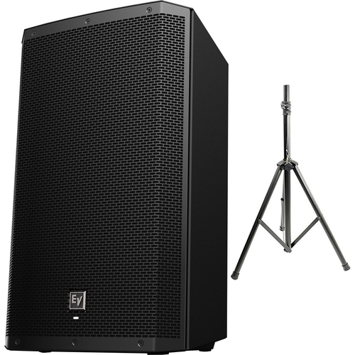 Electro-Voice 12-inch Two-Way Powered Loudspeaker ZLX-12P with Stand Bundle