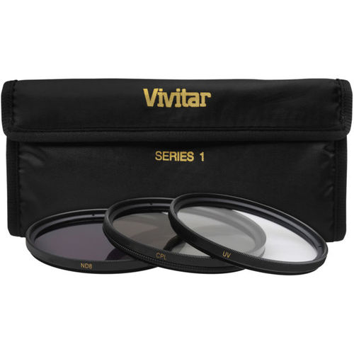 Vivitar 82mm UV, Polarizer & FLD Deluxe Filter kit (set of 3 + carrying case)