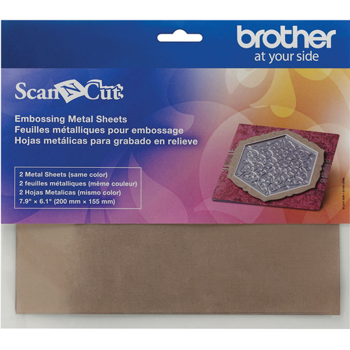 Brother ScanNcut Embossing Brass Metal Sheets - CAEBSBMS1
