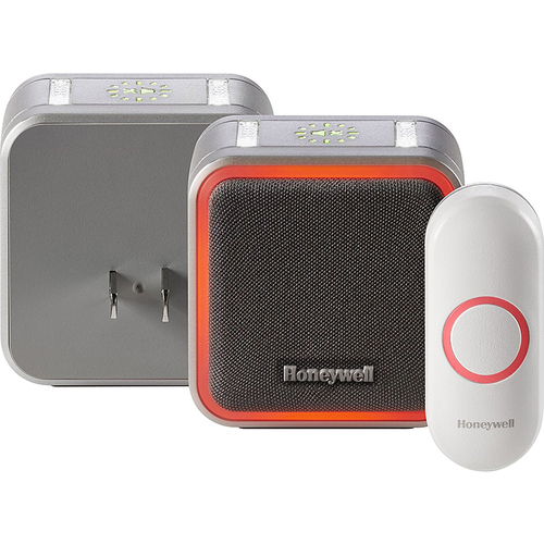 Honeywell Plug-In Wireless Doorbell with Halo Light and Push Button - RDWL515P2000/E