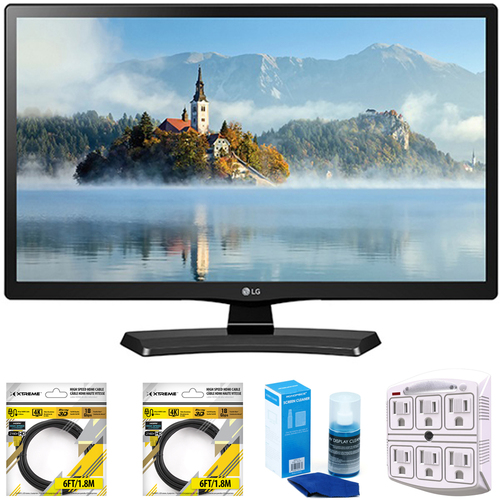 LG 22` Class 21.5` Diag Full HD LED TV 2017 Model 22LJ4540 with Cleaning Bundle