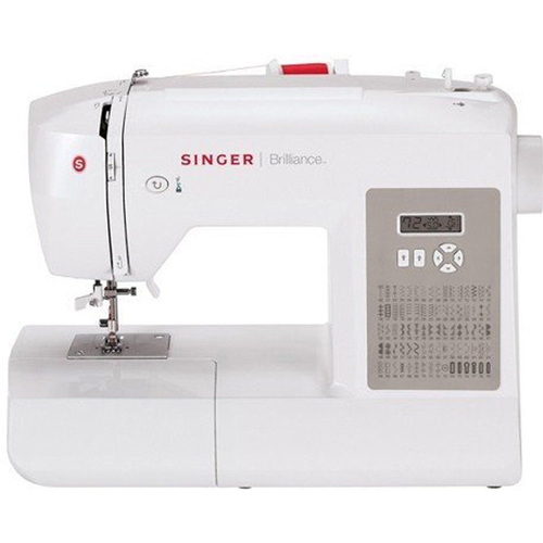 Singer 6180 Brilliance Sewing Machine in White/Gray - 230061112