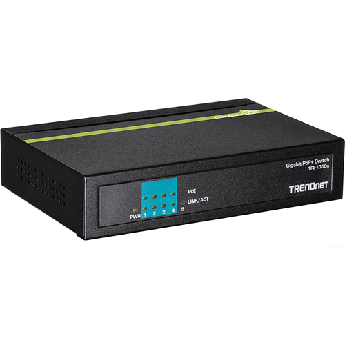 TRENDnet 5-Port Gigabit PoE+ Switch - TPE-TG50g