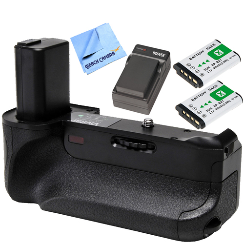Vivitar Deluxe Battery Power Grip for Sony a6300 & a6500 Cameras w/ Battery Pack Bundle