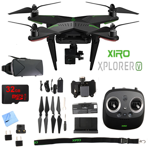 Xiro Xplorer V Quadcopter Aerial Drone 1080p Camera with 32GB VR Bundle