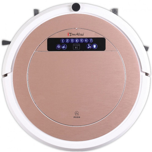 iTouchless UV-C Sterilizer Robot Vacuum Cleaner with HEPA Filter (Rose Gold) - VC007R