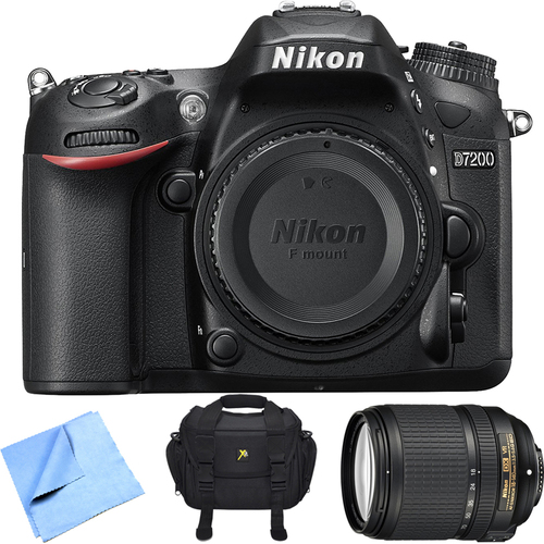 Nikon D7200 DX 24.2MP Digital SLR Camera w/ NIKKOR 18-140mm Lens - Refurbished Bundle