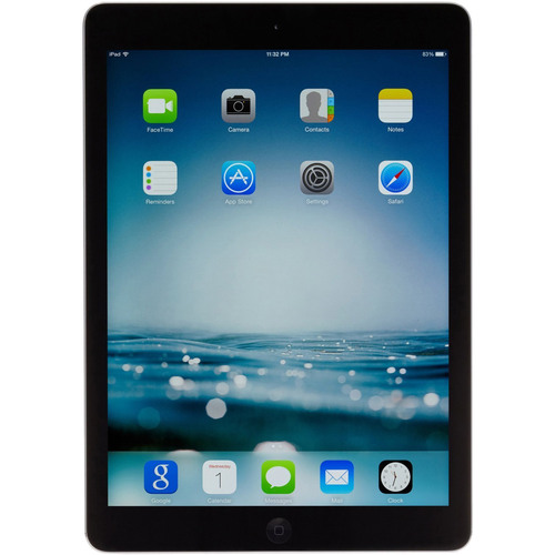 Apple iPad Air ME898LL/A (128GB, Wi-Fi, Black with Space Gray) (Certified Refurbished)