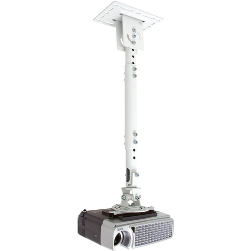 Atdec Height Adjustable Ceiling Projector Mount in White - TH-WH-PJ-CM