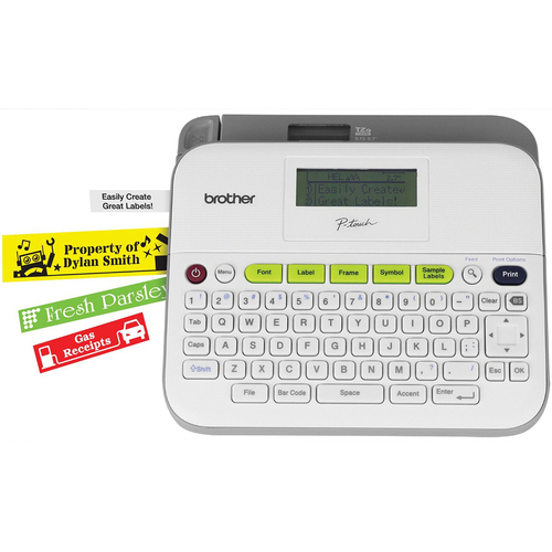 Brother Versatile Easy-to-Use Label Maker with Carry Case and Adapter - PT-D400VP