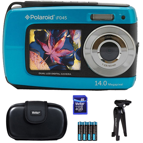 Vivitar Polaroid 14 MP Waterproof Digital Camera 4GB Accessory Kit