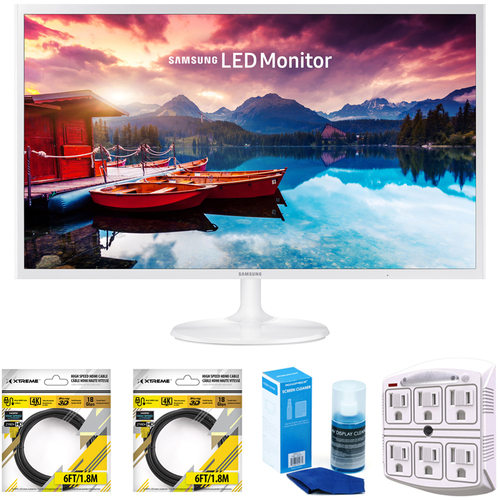 Samsung 32` Wide Viewing Angle HD 1920x1080 LED Monitor with Cleaning Bundle