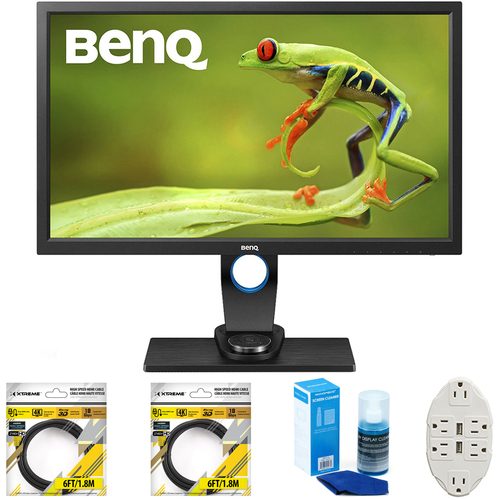 BenQ 27` QHD Resolution LED-Lit Photographers Monitor with Cleaning Bundle