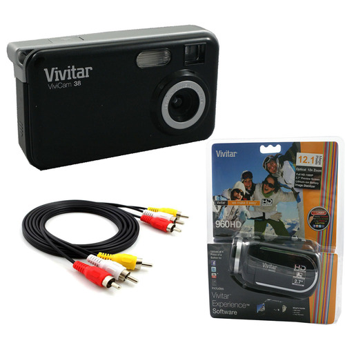 Vivitar 1080P Digital Video Recorder DVR960 - Black Accessory Kit