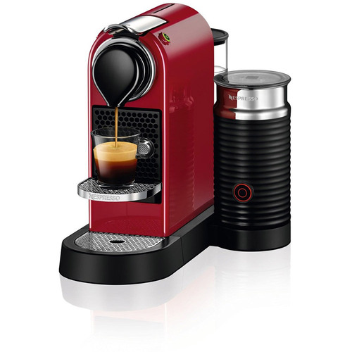 Nespresso C122-US-CR-NE CitiZ & Milk Espresso Maker (Cherry Red) - OPEN BOX