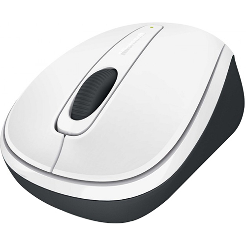 Microsoft White Wireless Mobile Mouse 3500 - GMF-00176