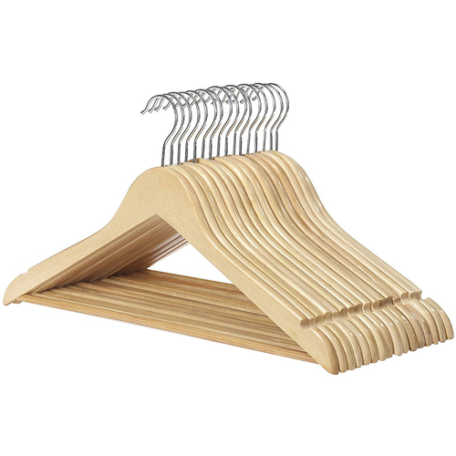 Whitmor Set of 16 Wood Collection Suit Hangers - 6026-715-16