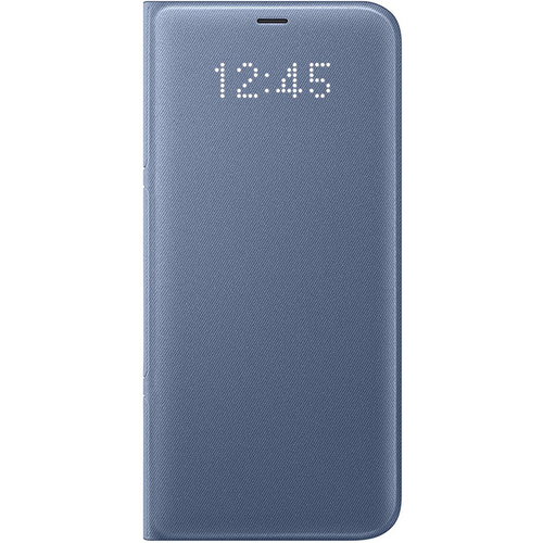 Samsung Glxy S8 Plu LED WalletCvr Blu