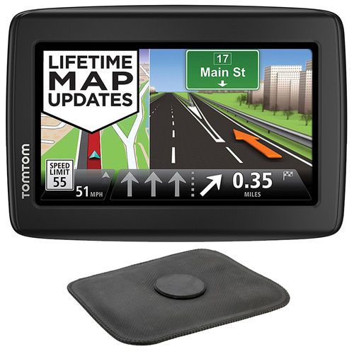 TomTom VIA 1515M Automotive GPS Navigation Device + Portable GPS Dash Mount