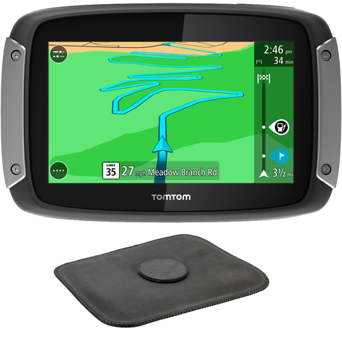 TomTom Rider 400 Motorcycle GPS Navigation Device + Portable GPS Dash Mount