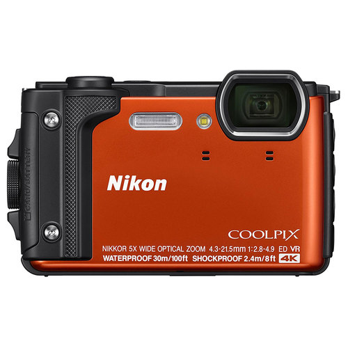 Nikon COOLPIX W300 16MP 4k Ultra HD Waterproof Digital Camera (Orange)