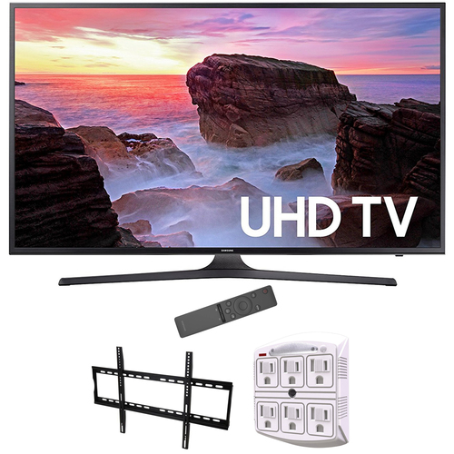 Samsung 74.5-Inch 4K Ultra HD Smart LED TV 2017 Model with Wall Mount Bundle