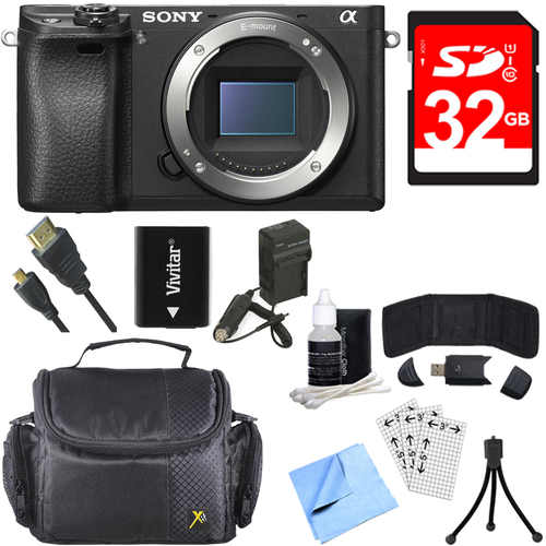 Sony ILCE-6300 a6300 E-mount 4K Mirrorless Digital Camera Body Bundle