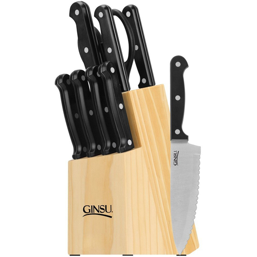 Ginsu Essential Series 10 Piece Cutlery Knife Block Set - OPEN BOX