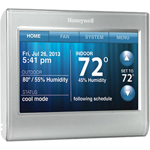 Honeywell RTH9580WF Smart Wi-Fi Touchscreen Thermostat - Silver - OPEN BOX