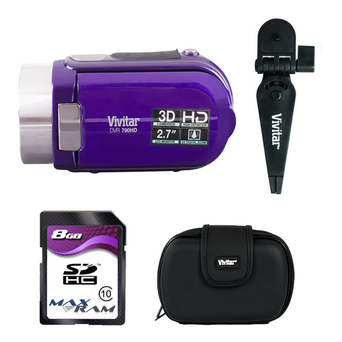 Vivitar DVR-790 Digital Video Camera Accessory Kit (DVR790-GRP/KIT-AMX)