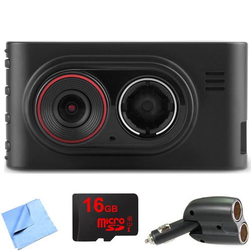 Garmin Dash Cam 35 Standalone HD Driving Recorder with GPS 16GB microSD Card Bundle