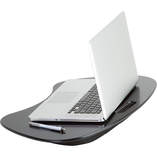 Honey-Can-Do TBL-02869 Portable Laptop Lap Desk with Handle, Black, 23 L x 16 W x 2.5 H