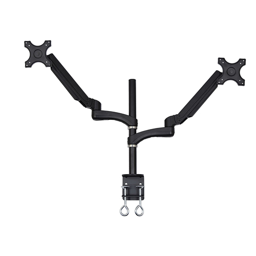 VIVO Dual Monitor Desk Stand Heavy Duty, Holds Up to 27` - STAND-V002V