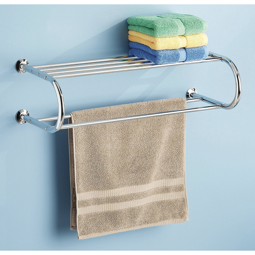 Whitmor Chrome Shelf and Towel Rack - 6060-3571-BB