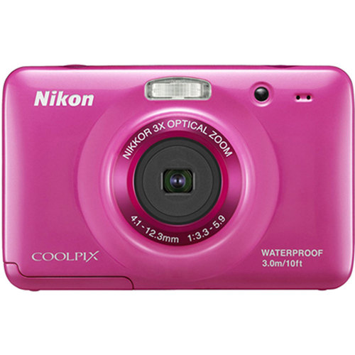 Nikon COOLPIX S30 10.1MP 2.7 LCD Water/Shockproof Digital Camera - Pink - Refurbished