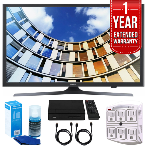Samsung UN49M5300- 49-Inch Full HD Smart LED TV w/ Extended Warranty Bundle