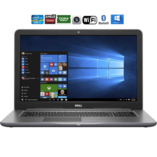 Dell i5767-6370GRY Inspiron 17.3` FHD i7-7500U 16GB Laptop, Gray - Refurbished