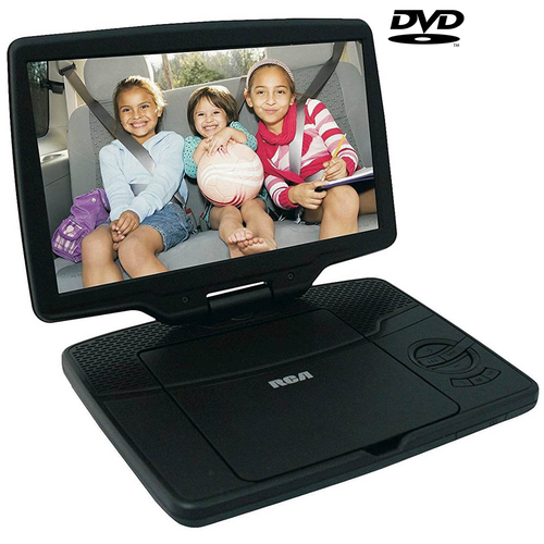RCA Portable DVD Player 10` Swivel Display, Black (Certified Refurbished)