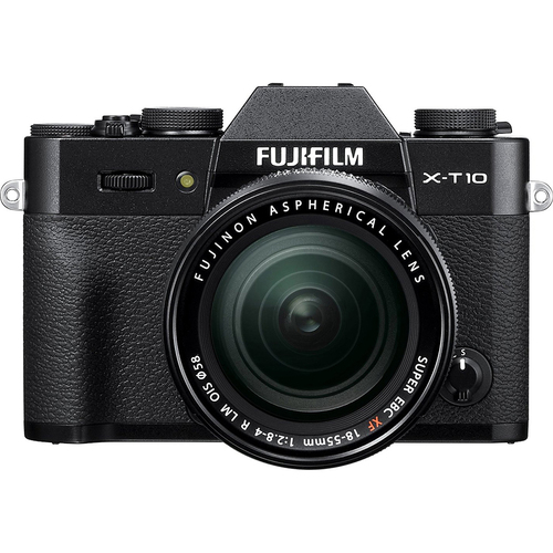 Fujifilm X-T10 Mirrorless Black Digital Camera w/XF18-55mm F2.8-4 R LM OIS Len - OPEN BOX
