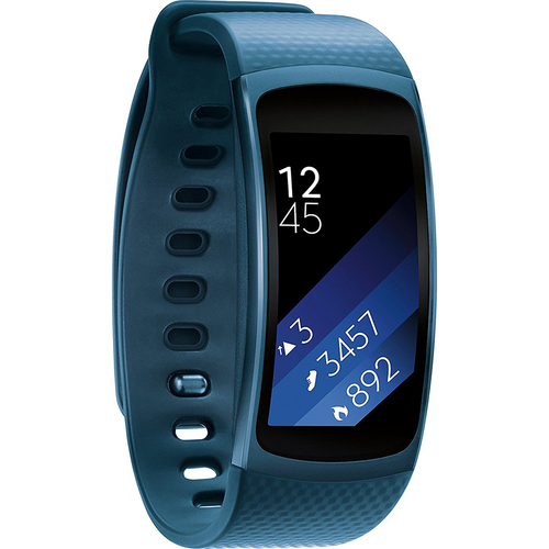 Samsung SM-R3600ZBNXAR Gear Fit2 Smartwatch w/Small Band - Blue - OPEN BOX