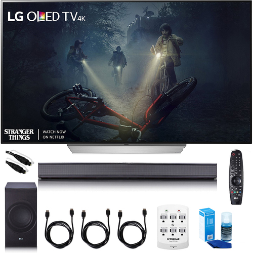 LG 65` C7 OLED 4K HDR Smart TV - OLED65C7P w/LG SJ8 Sound Bar Bundle