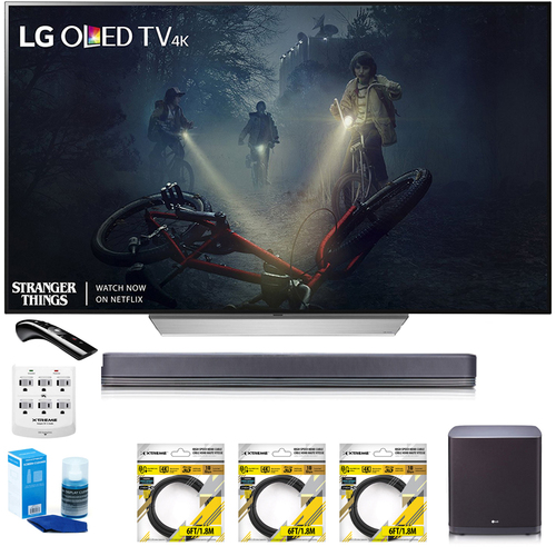 LG 65` C7 OLED 4K HDR Smart TV OLED65C7P w/LG SJ9 Hi-Resolution Sound Bar Bundle