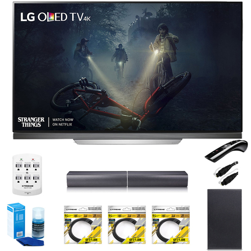 LG 65` E7 OLED 4K HDR Smart TV OLED65E7P w/LGSJ7 Wireless Sound Bar Bundle