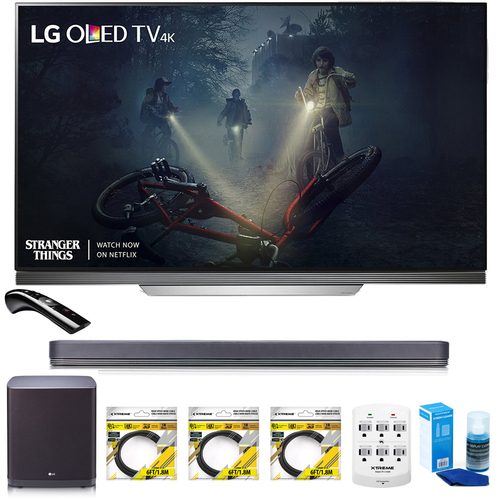 LG 65` E7 OLED 4K HDR Smart TV OLED65E7P w/LG SJ9 Hi-Resolution Sound Bar Bundle