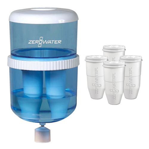 Avanti Filtration Water Cooler Bottle w/ Electronics Tester + Replacement Filters