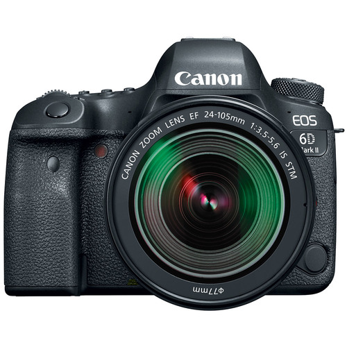 Canon EOS 6D Mark II 26.2MP Full-Frame Digital SLR Camera with EF 24-105mm IS STM Lens