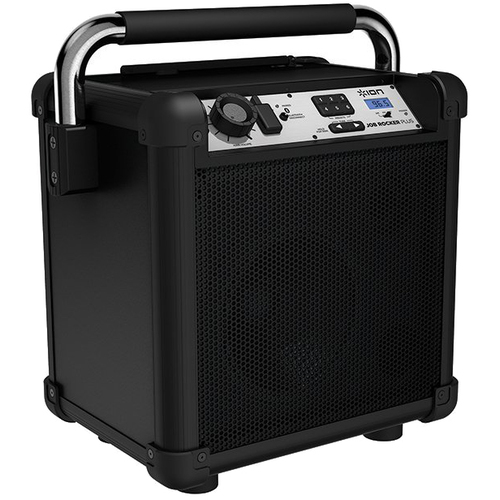 Ion Audio Job Rocker Plus Portable Heavy-Duty Jobsite Speaker System, Black, Refurbished