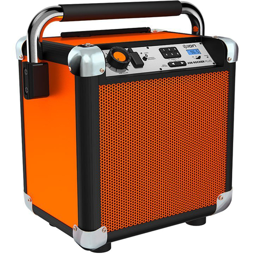 Ion Audio Job Rocker Plus Portable Heavy-Duty Jobsite Speaker System, Orange, Refurbished