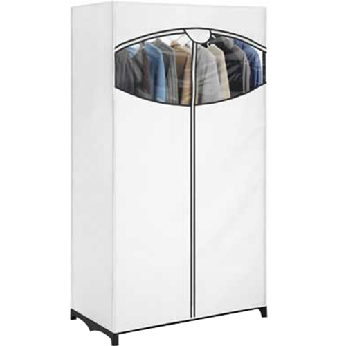Whitmor Clothes Closet with White Fabric Cover in White - 6822-150-B