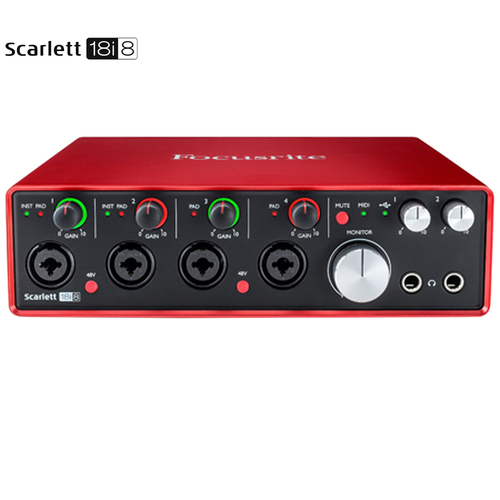 Focusrite Scarlett 18i8 USB Audio Interface (2nd Generation) - (Certified Refurbished)